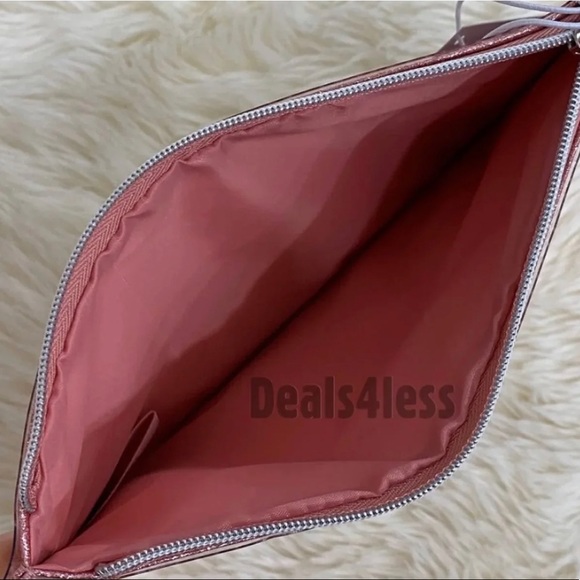 Coach Pouch Organizer Pink Shimmer Case Travel NWT - Picture 3 of 4